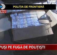 IMPUSCATURI LA FRONTIERA. Mai multi contrabandisti au fost urmariti de politie VIDEO